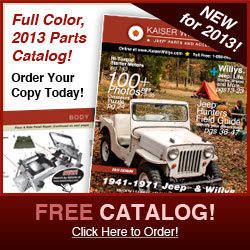 2013 Kaiser Willys Jeep Parts Catalog