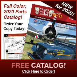 2020 Kaiser Willys Jeep Parts Catalog