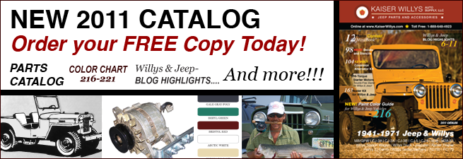 Kaiser Willys Jeep Parts 2011 Catalog - NEW!