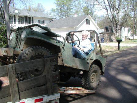 Dad Loading Willys