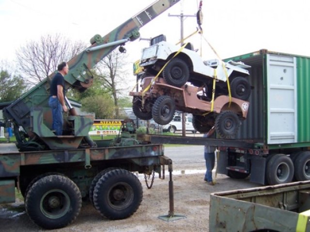 Mike Bowen sending Jeeps to England