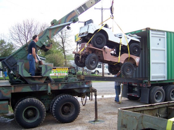 Mike Bowen sending Jeeps to England
