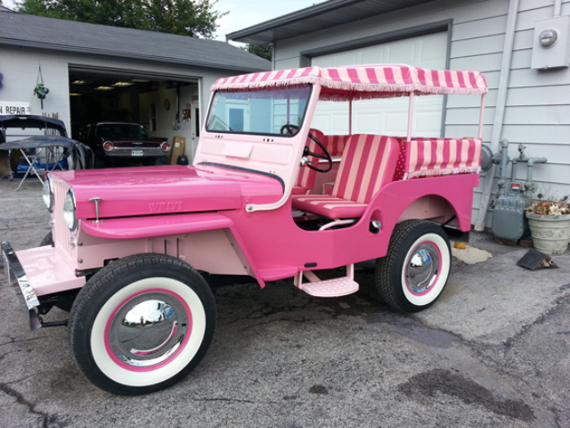 Debbie and Steve Pilgram's 1947 Willys CJ-2A / Pink Surrey Recreation