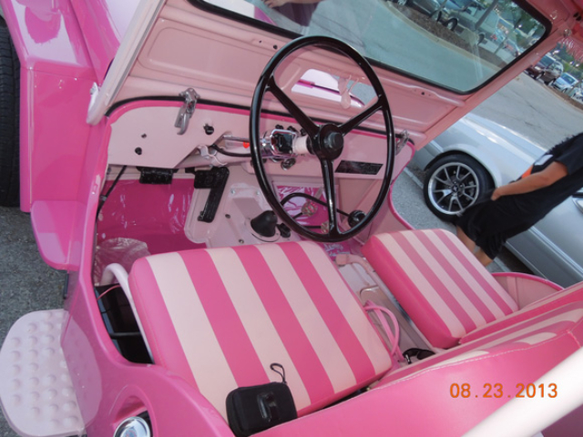 Debbie and Steve Pilgram's 1947 Willys CJ-2A / Pink Surrey Recreation