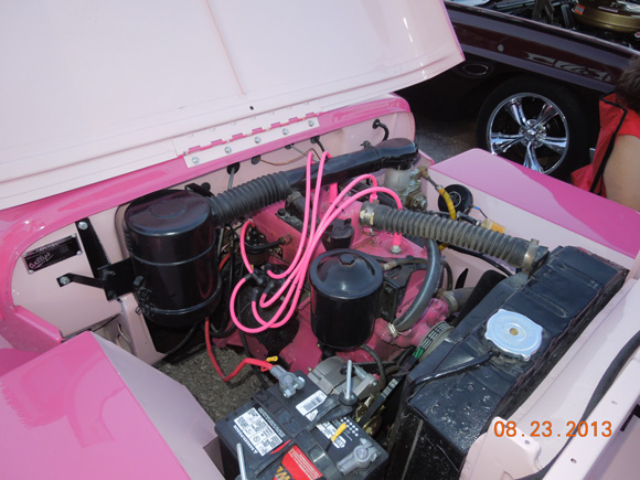 Debbie and Steve Pilgram's 1947 Willys CJ-2A / Pink Surrey Recreation