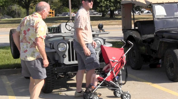 Three generations of Willys Jeep Enthusiasts