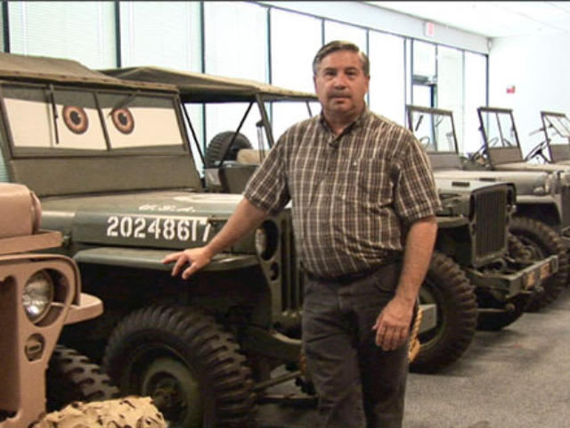 Dave Logan with the Jeep Collection at Omix-ada