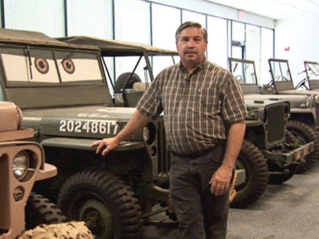 Dave Logan with the Jeep Collection at Omix-ada