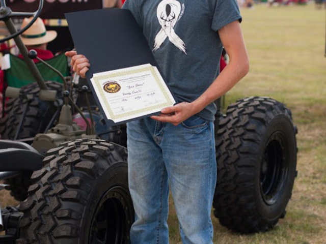 Best Bones Award - Randy Qualls with his 1946 CJ-2A