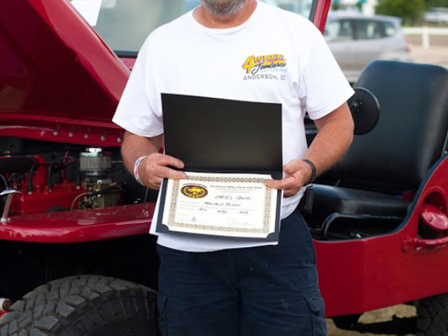 Omix Choice Award - Marshall Parker with his Willys M38