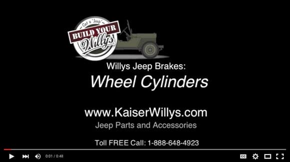 Build Your Willys YouTube: Wheel Cylinder