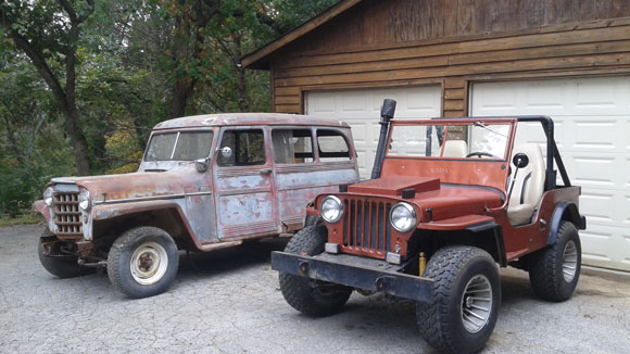 Brian Oldham's 1947 CJ-2A and 1953 Wagon