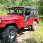 A Retired Fire Department CJ-6 Jeep is Now Exploring the Rocky Mountains