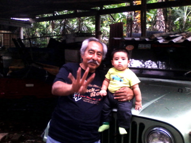 Juan Lopez Badillo with Grandson Juan Lopez Badillo with Grandson