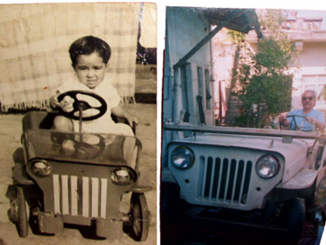 Juan Lopez Badillo's Childhood Pedal Car and Current CJ-3B