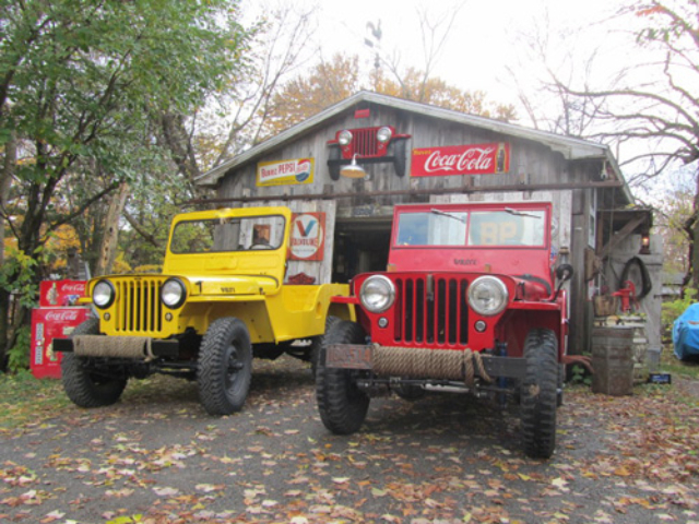 1949 CJ-3A and 1946 Willys CJ-2A