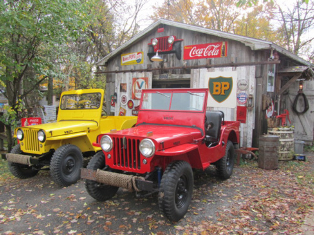 1949 CJ-3A and 1946 Willys CJ-2A