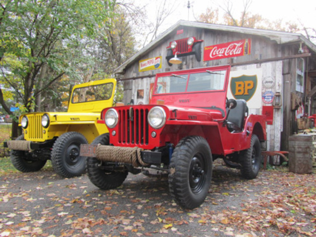 1949 CJ-3A and 1946 Willys CJ-2A