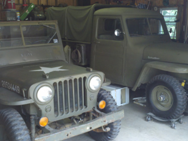 1946 CJ-2A and 1948 Willys Truck