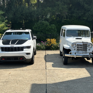 Rusty Jebbia 2021 GrandCherokeeTrailHawk 1951 WillysUtilityWagon